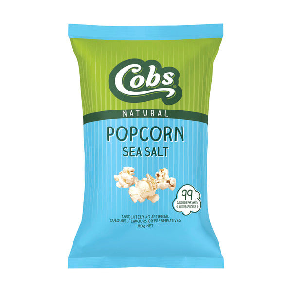 Cobs Sea Salt Gluten Free Popcorn | 80g