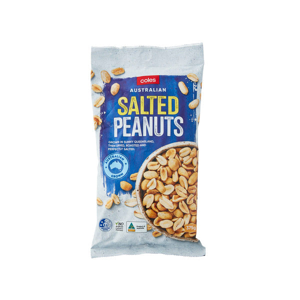 Coles Aust Peanuts Salted | 375g