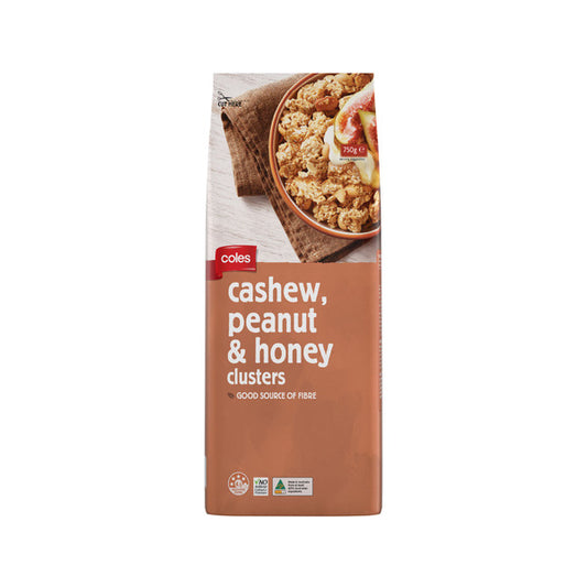 Coles Cashew Peanut & Honey Clusters | 750g