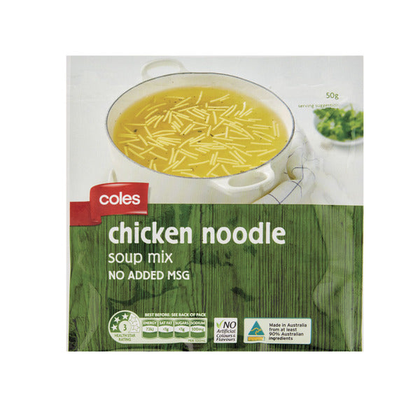 Coles Chicken Noodle Soup | 50g