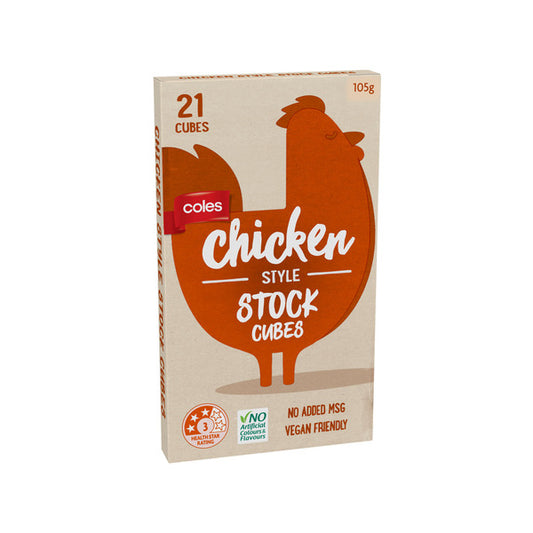 Coles Chicken Stock Cubes 21 pack | 105g