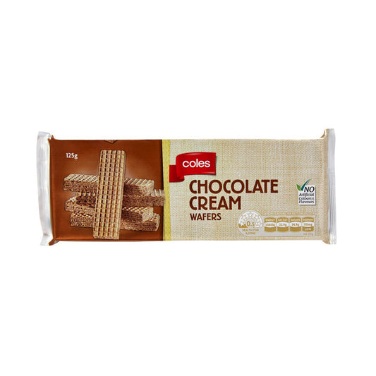 Coles Chocolate Cream Wafers | 125g