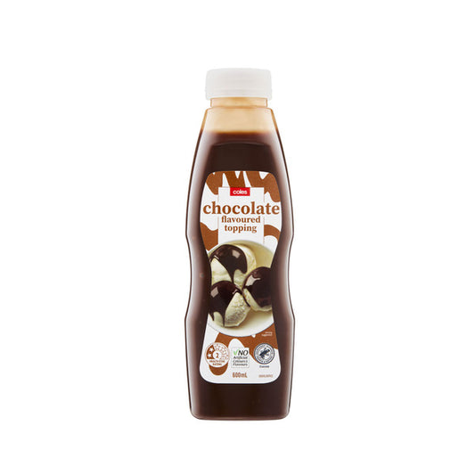 Coles Chocolate Flavoured Topping | 600mL