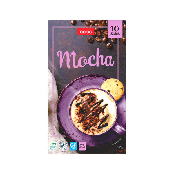 Coles Coffee Mocha 180g | 10 Pack