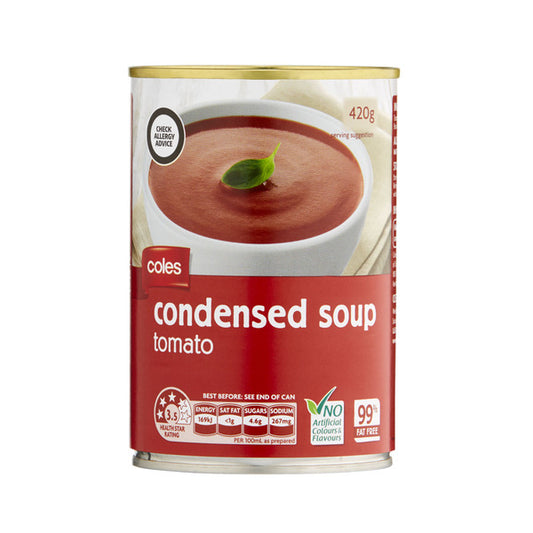 Coles Condensed Canned Soup Tomato | 420g