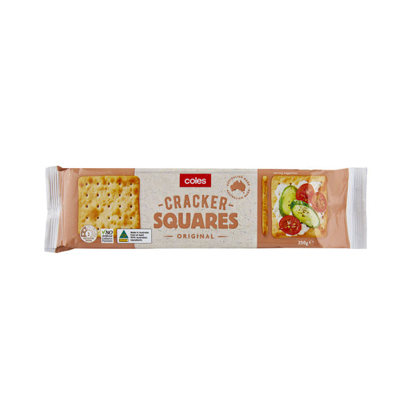 Coles Cracker Squares | 250g x 2 Pack