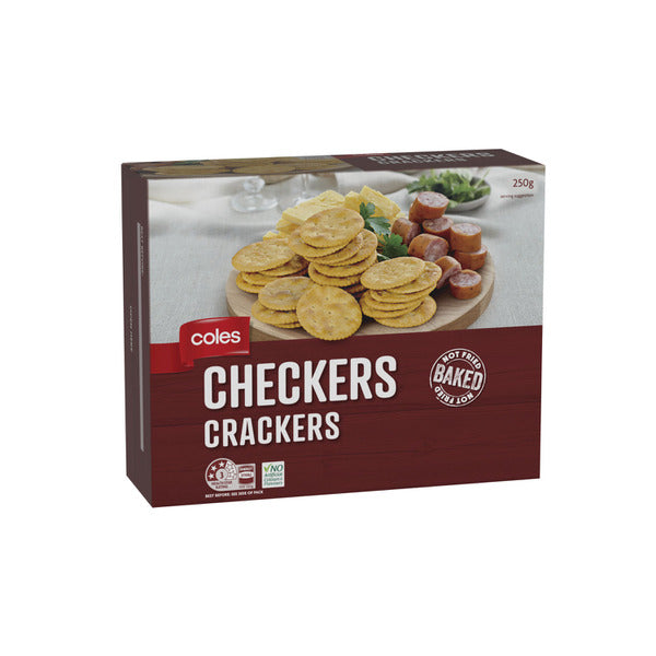 Coles Crackers Checkers | 250g