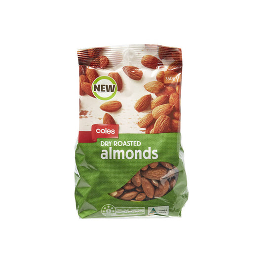 Coles Dry Roasted Almonds | 350g