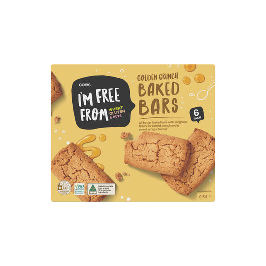 Coles I'M Free From Bakes Golden Crunch 6 Pack | 210g