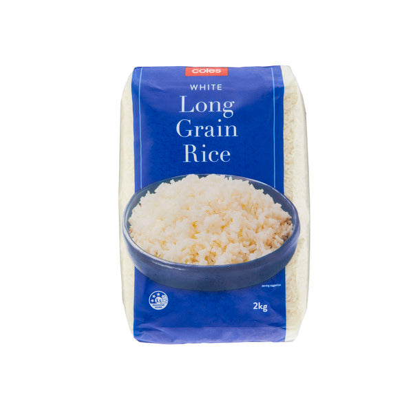 Coles Long Grain White Rice | 2kg – Shop & Dispatch
