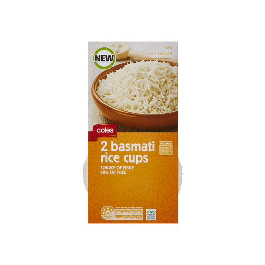 Coles Microwave Basmati Rice Cup | 250g