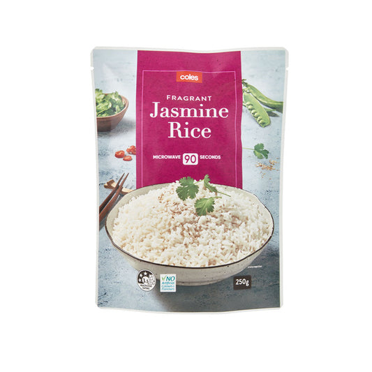Coles Microwave Jasmine Rice | 250g
