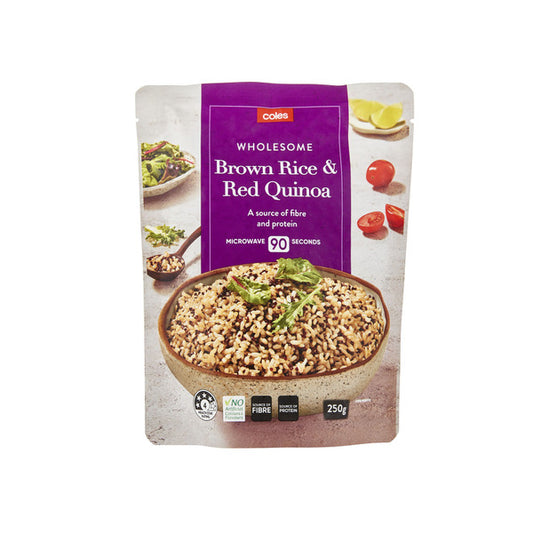 Coles Microwave Quinoa Brown Rice | 250g