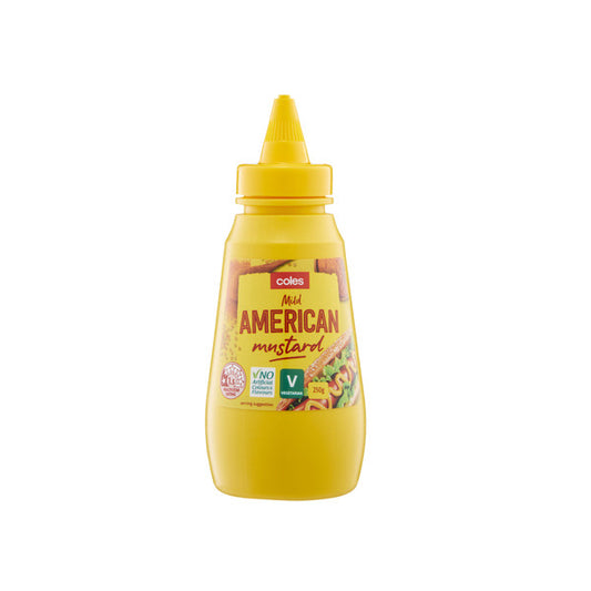 Coles Mild American Mustard | 250g