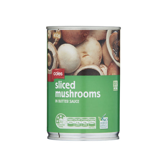 Coles Mushrooms SLC Butter SCE | 410g
