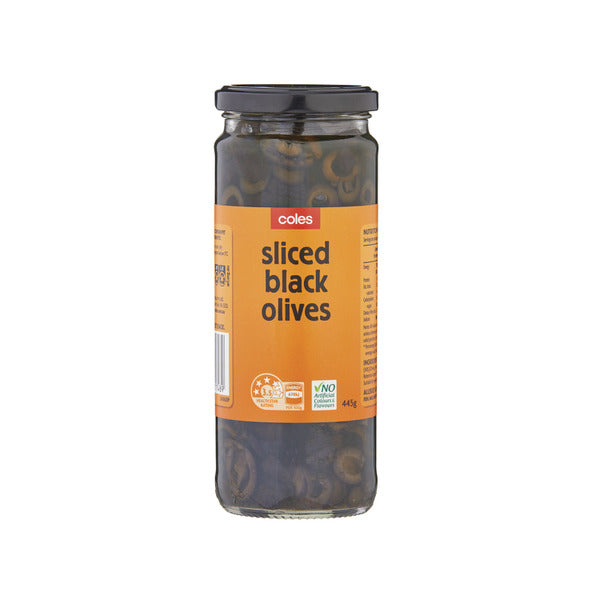 Coles Olives Black Sliced | 445g