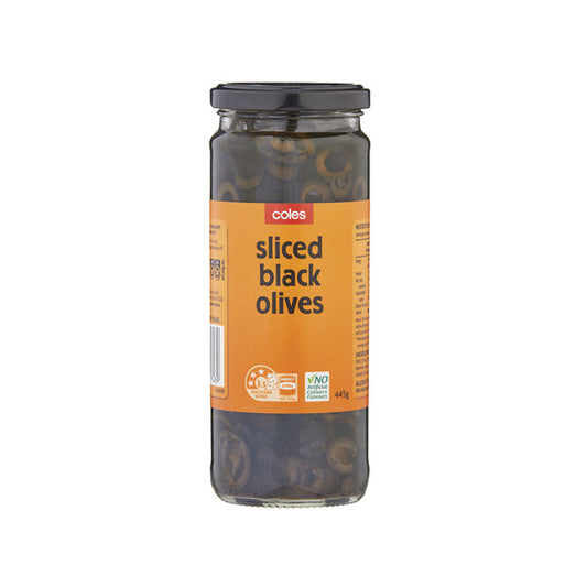 Coles Olives Black Sliced | 445g