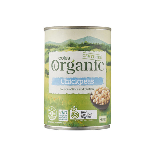 Coles Organic Beans Chick Peas | 400g