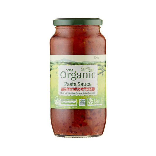 Coles Organic Bolognese Pasta Sauce | 500g