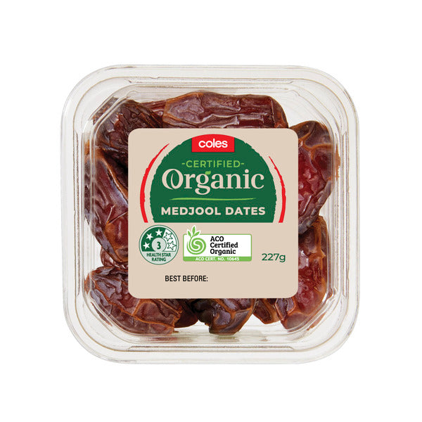 Coles Organic Medjool Dates 227g Shop & Dispatch