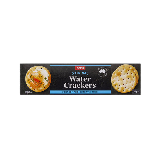 Coles Original Water Crackers | 125g