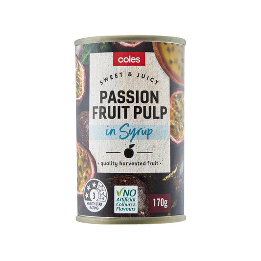 Coles Passionfruit Pulp In Syrup | 170g