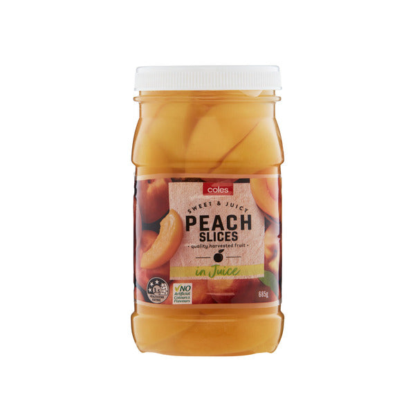 Coles Peach Slice In Pear Fruit Juice | 685g