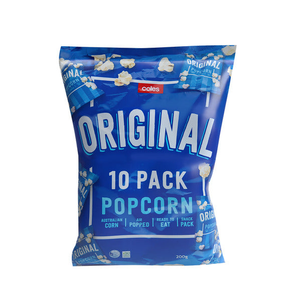 Single Packet Popcorn Coles Popcorn 10 Pack | 200g – Shop & Dispatch