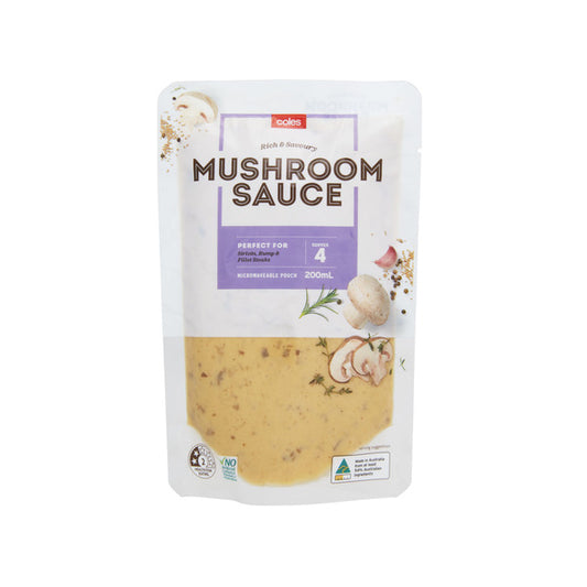 Coles Premium Mushroom Sauce | 200mL