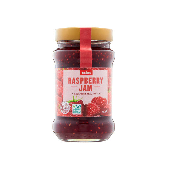 Coles Raspberry Jam | 450g – Shop & Dispatch