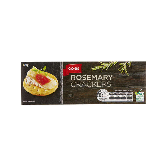 Coles Rosemary Crackers | 170g