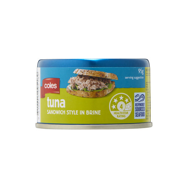 Coles Sandwich Tuna In Brine | 95g