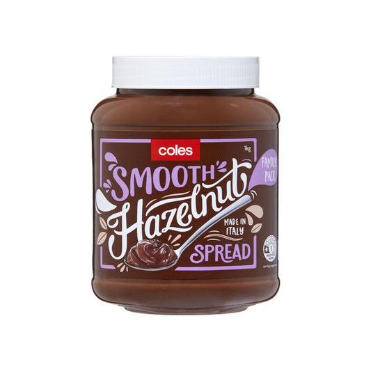 Coles Smooth Hazelnut Spread | 1kg