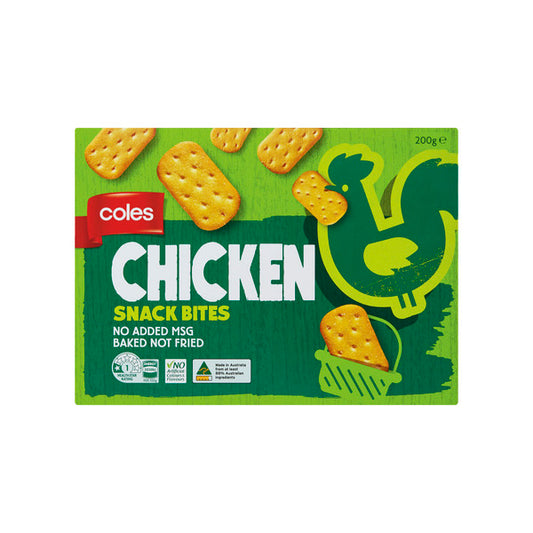 Coles Snack Bites Crackers Chicken | 200g