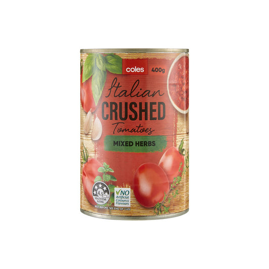 Coles Tomatoes Crushed Mixed Herbs | 400g