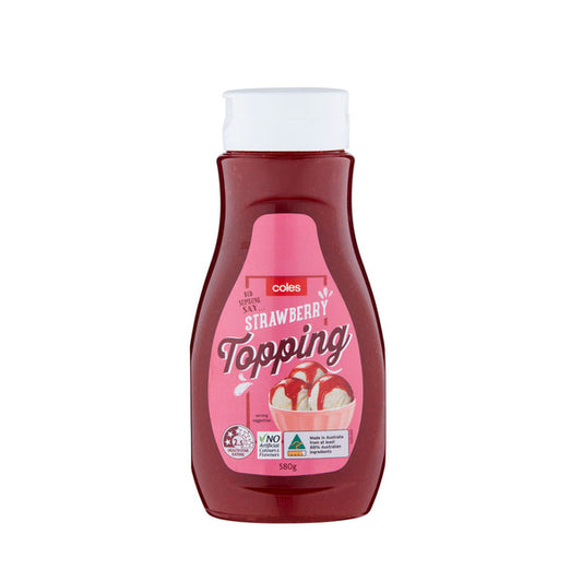 Coles Topping Strawberry | 580g