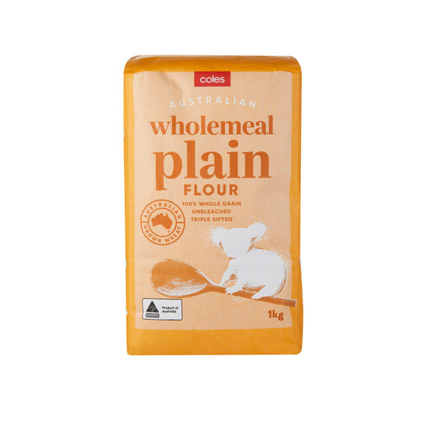 Coles Wholemeal Plain Flour | 1 kg