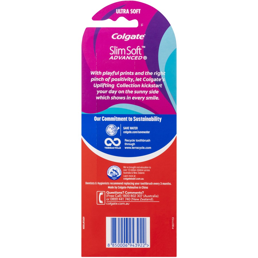 Colgate 360 Charcoal Manual Toothbrush 3 Pack - Soft Spiral Antibacterial Bristles