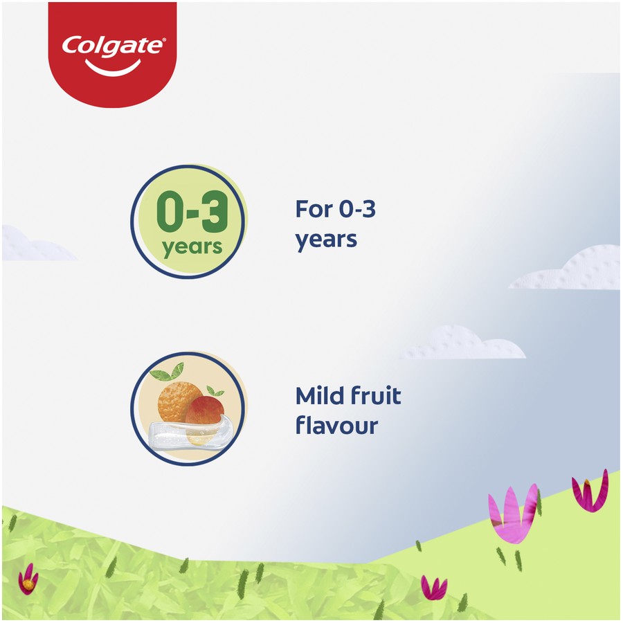 Colgate Kids Anticavity Toothpaste 0-3 Years 80g - Mild Fruit Flavour