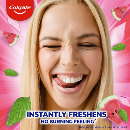 Colgate Max Fresh Antibacterial Mouthwash Watermelon Mint 1L Alcohol Free