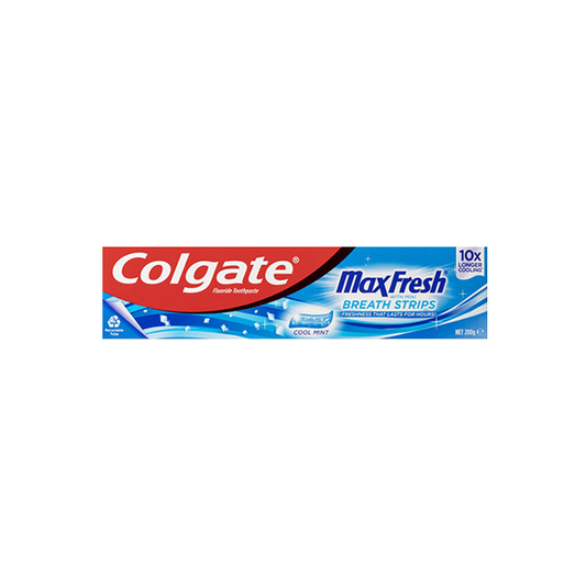 Colgate Max Fresh Toothpaste With Mini Breath Strips 200g - Cool Mint