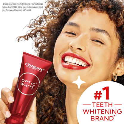 Colgate Optic White Charcoal Toothpaste, 100gm, Enamel Safe