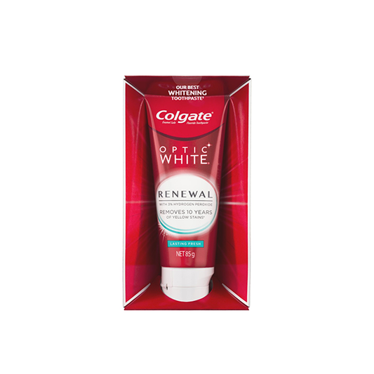 Colgate Optic White Renewal Teeth Whitening Toothpaste 85g - Lasting Fresh