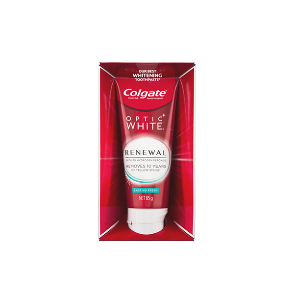 Colgate Optic White Renewal Teeth Whitening Toothpaste 85g - Vibrant Clean