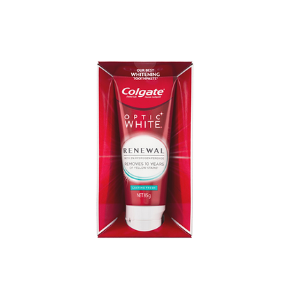 Colgate Optic White Renewal Teeth Whitening Toothpaste 85g - Vibrant Clean