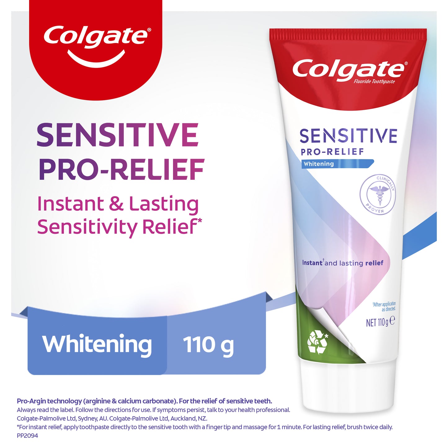 Colgate Sensitive Pro-Relief Whitening Toothpaste 110g