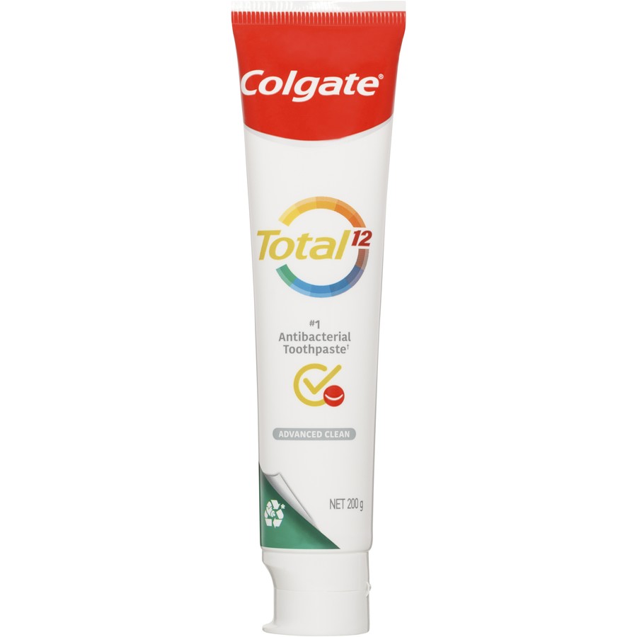 Colgate Total Advanced Clean Antibacterial Toothpaste Value Pack 3x200g
