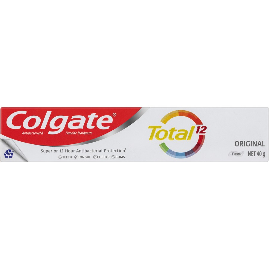 Colgate Total Original Antibacterial Toothpaste 40g - Travel