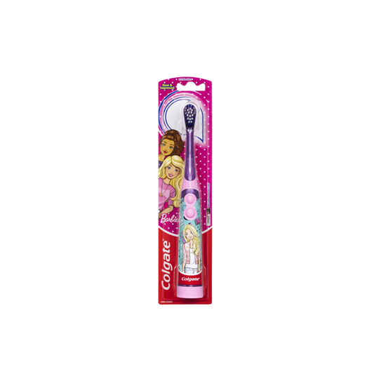 Colgate Kids Barbie or Batman Battery Powered Sonic Toothbrush for Children 3+ Years Extra Soft Bristles