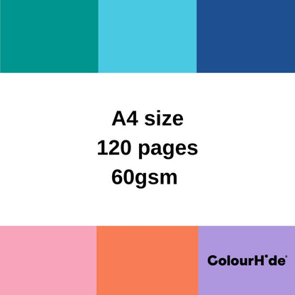 ColourHide A4 120 Page Notebook - Peach